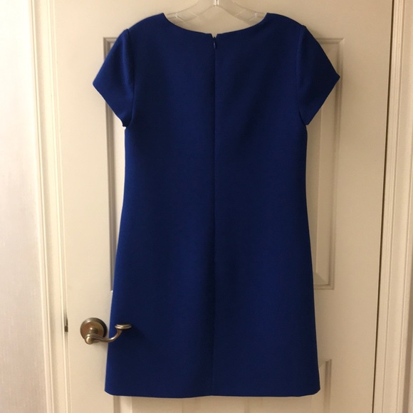 J Crew royal blue mod mini dress with bow details - Picture 5 of 5
